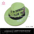 lovely custom design high printing fedora hats for kids paper straw summer cowboy hat